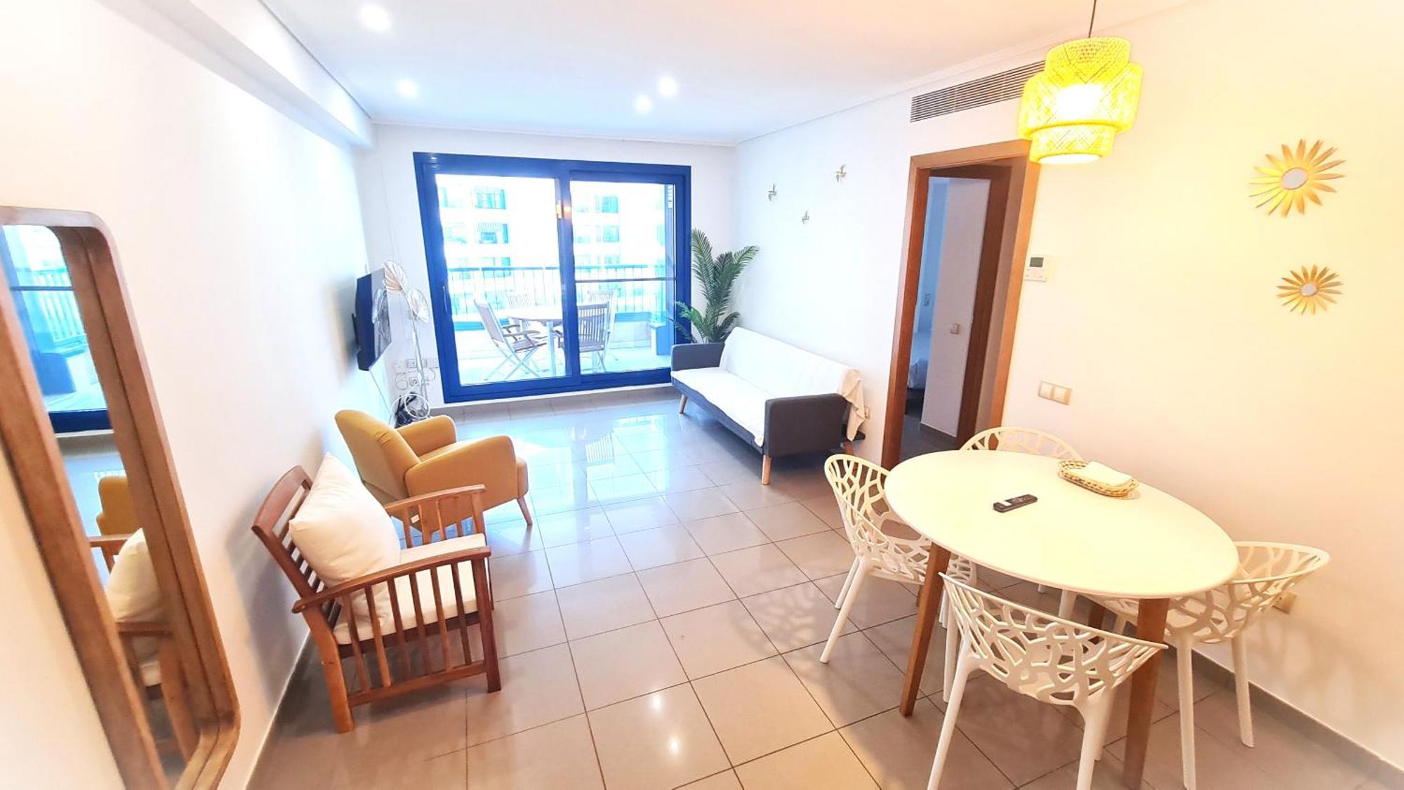 Beach Valencia Luxury D15-9 Apartment With Terrace And Sea Views With Two Rooms ภายนอก รูปภาพ